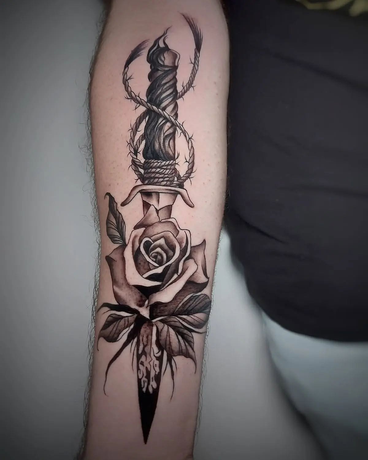 Detalle de tatuaje realista